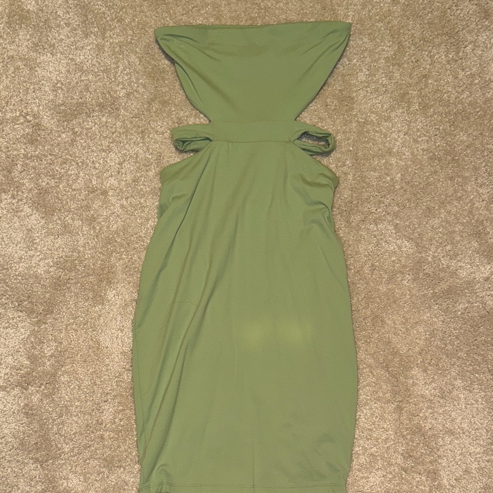 Susana Monaco Strapless Green Dress